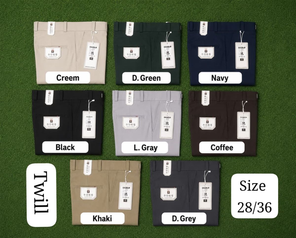 Men's Twill Formal Trousers (28-36)