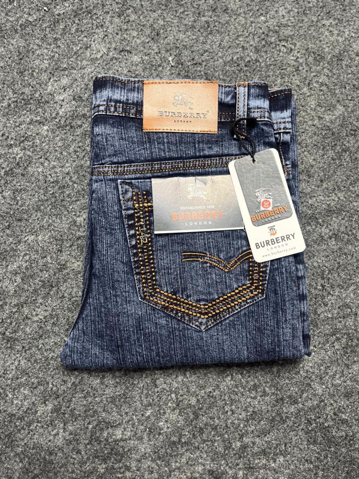 Men's Slub Linning Premium Straight Fit Jeans