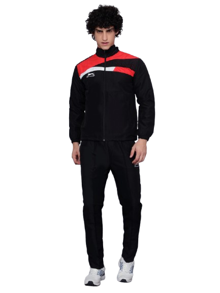 Men's Tracksuit  494A-Black/Red/White-XL-TZ