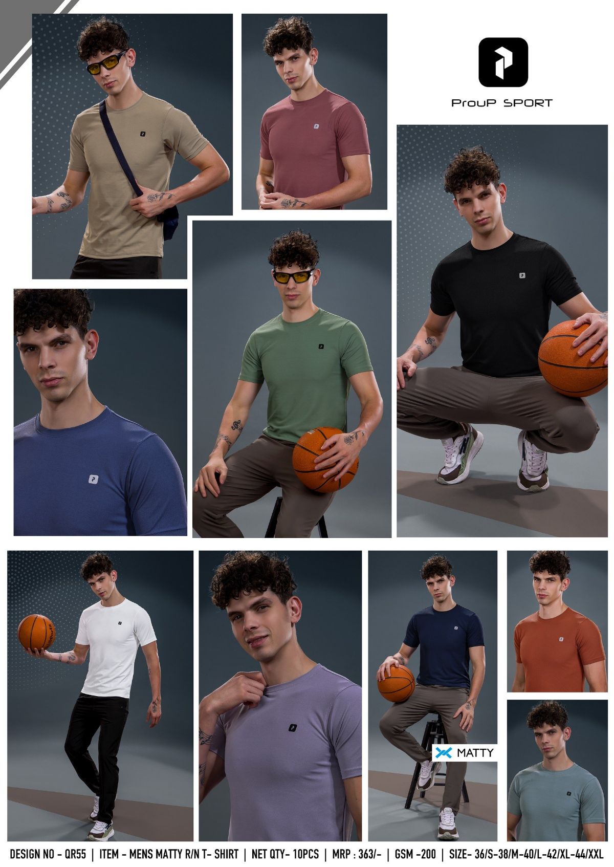 Men's Round Neck Half Sleeves logo reflection sticker T-shirts D No-QR-55_2
