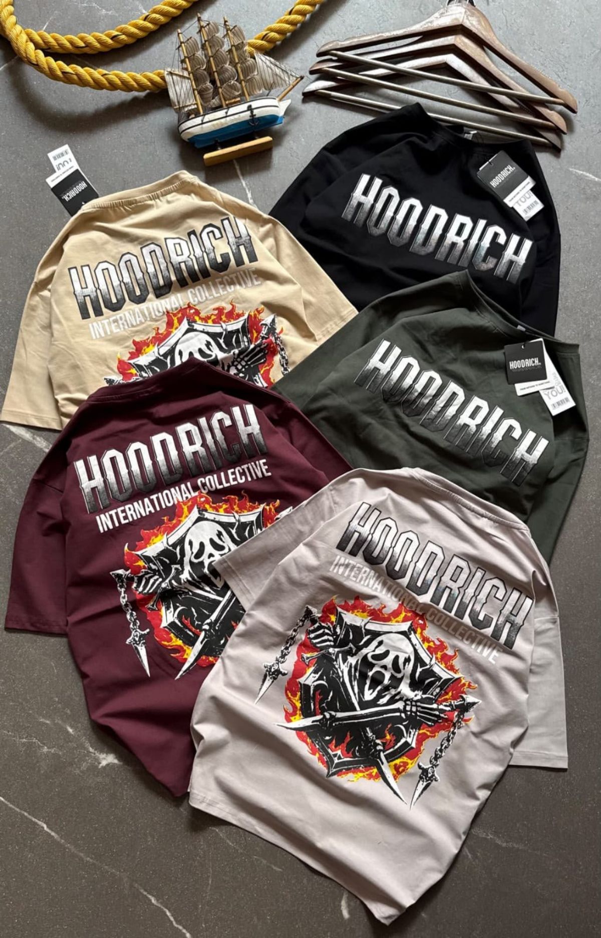Cotton Lycra Drop Shoulder T-shirts Set