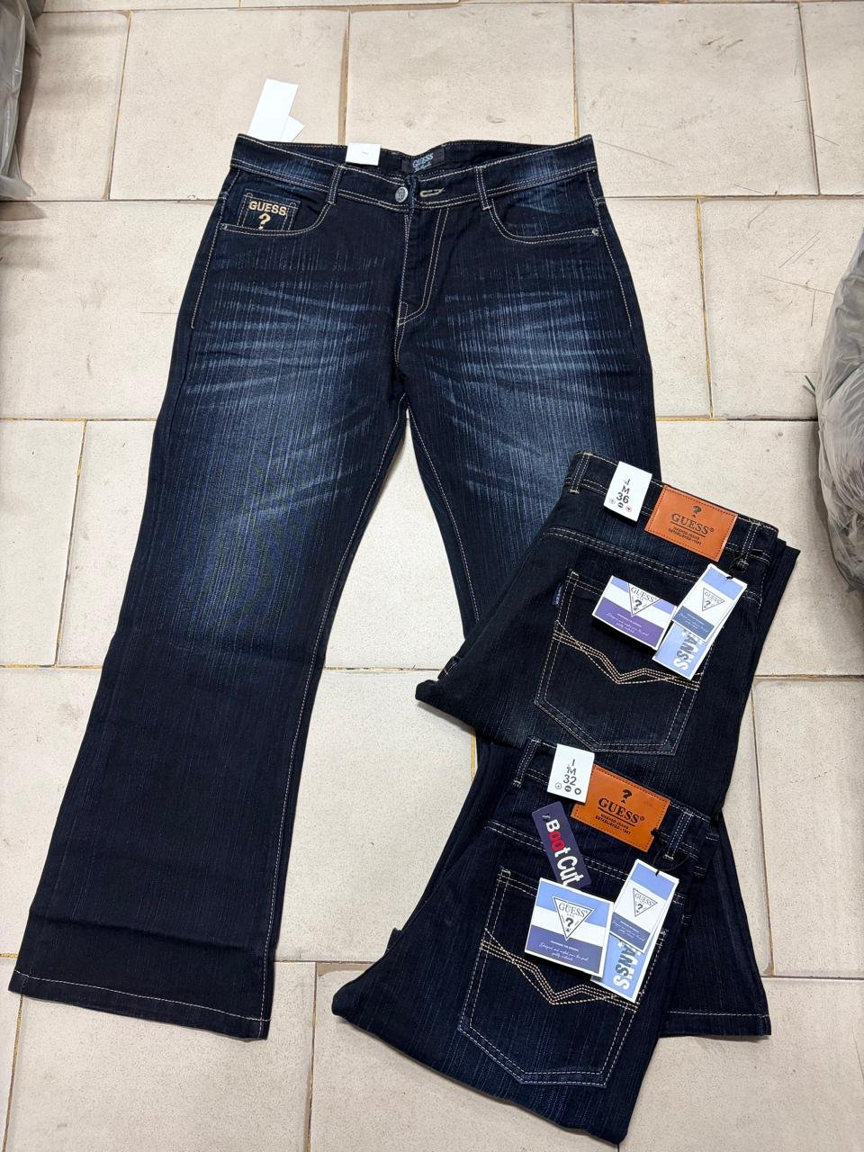 Men's OD Slub Black Jeans