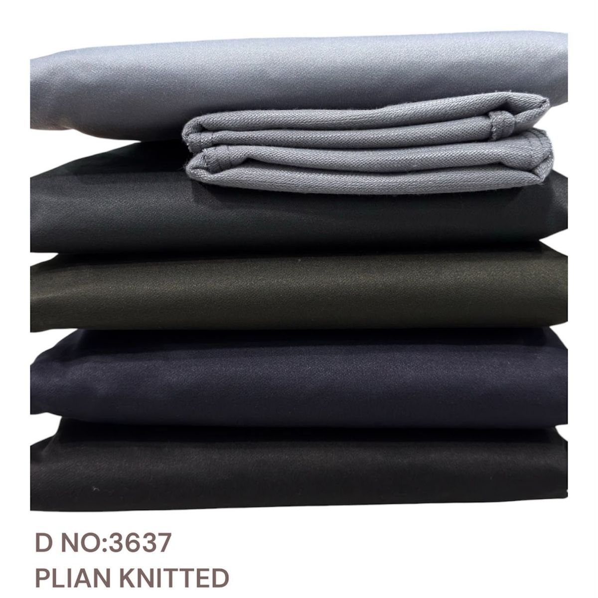 Men's Knitted Plain Pants -3637 (32-38)