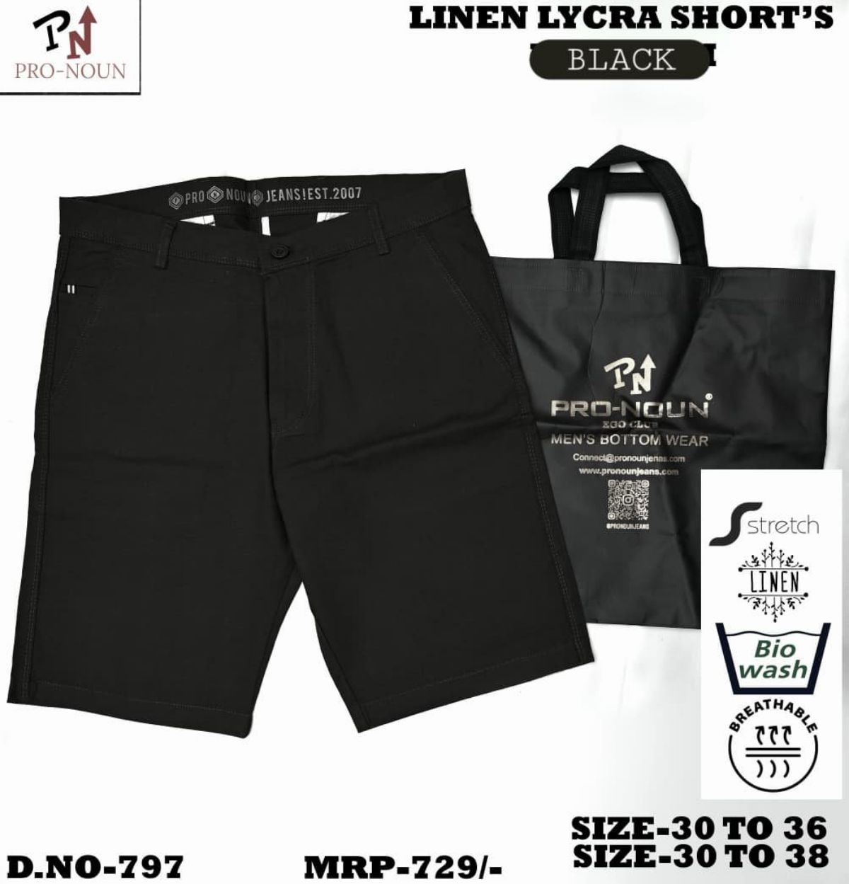 Pro-Noun Men's Shorts - 797 (30-38)