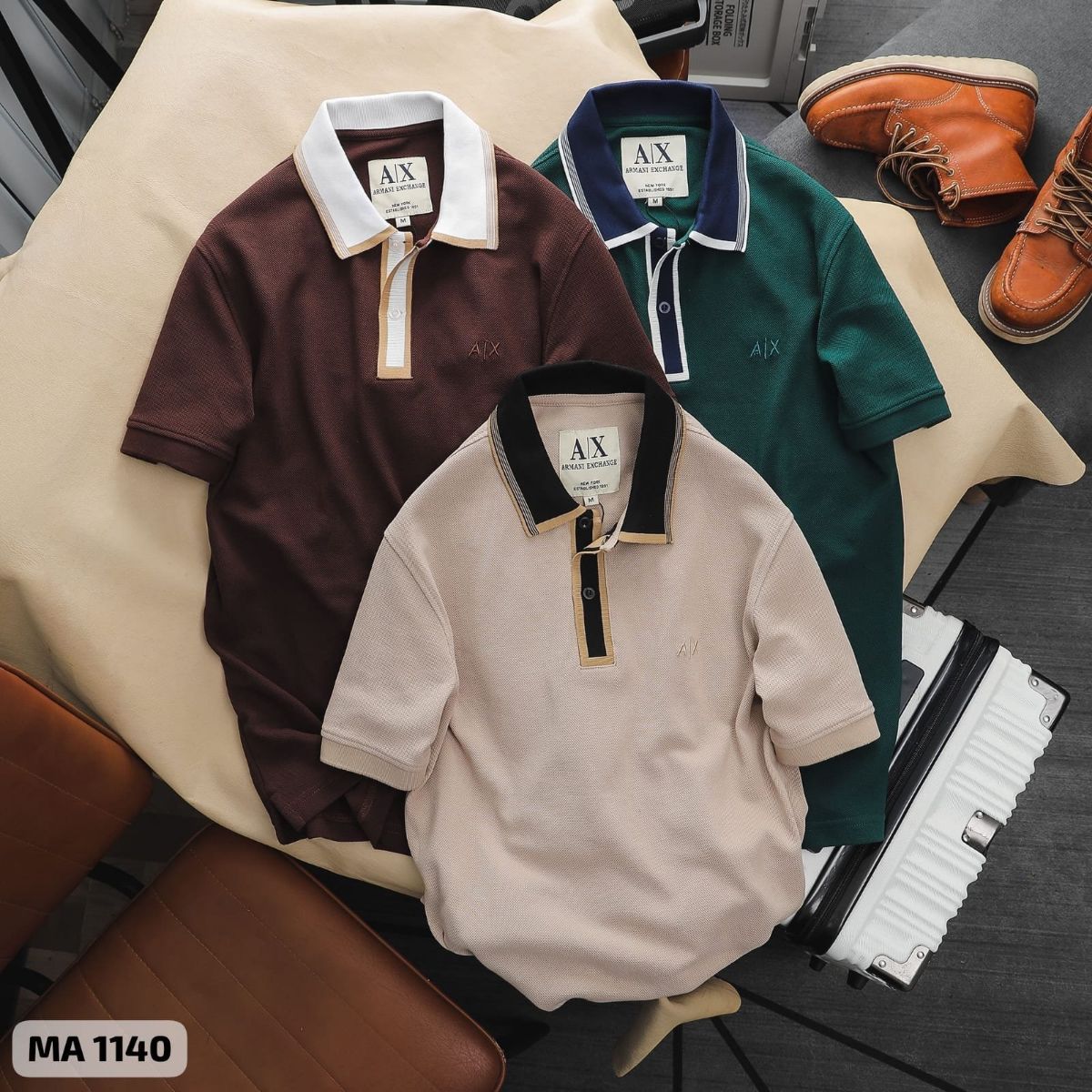 ARMANI EXCHANGE MENS PREMIUM QUALITY POLO