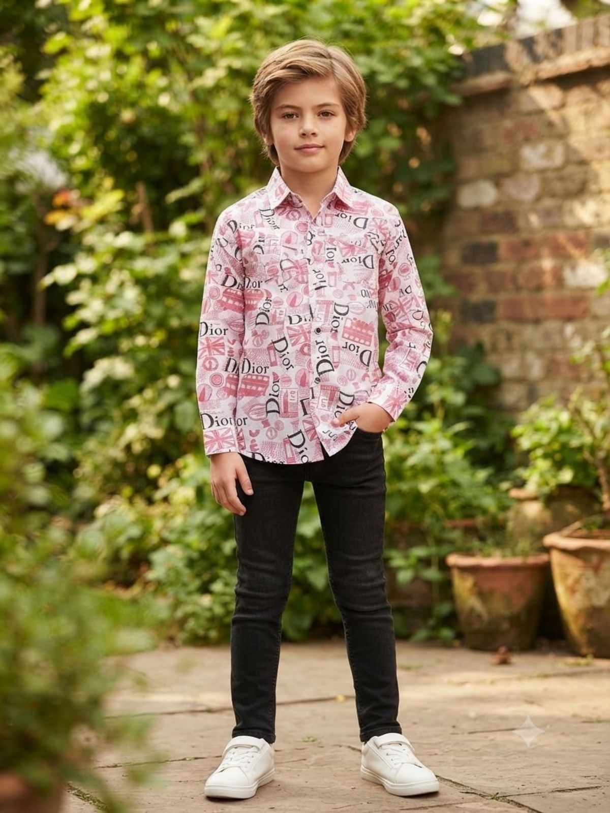 SG Fashion Kids Boys Shirts Set