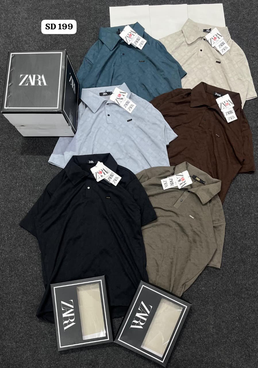 Khatri Men's Collar Knitting T-shirts Set- SD 199