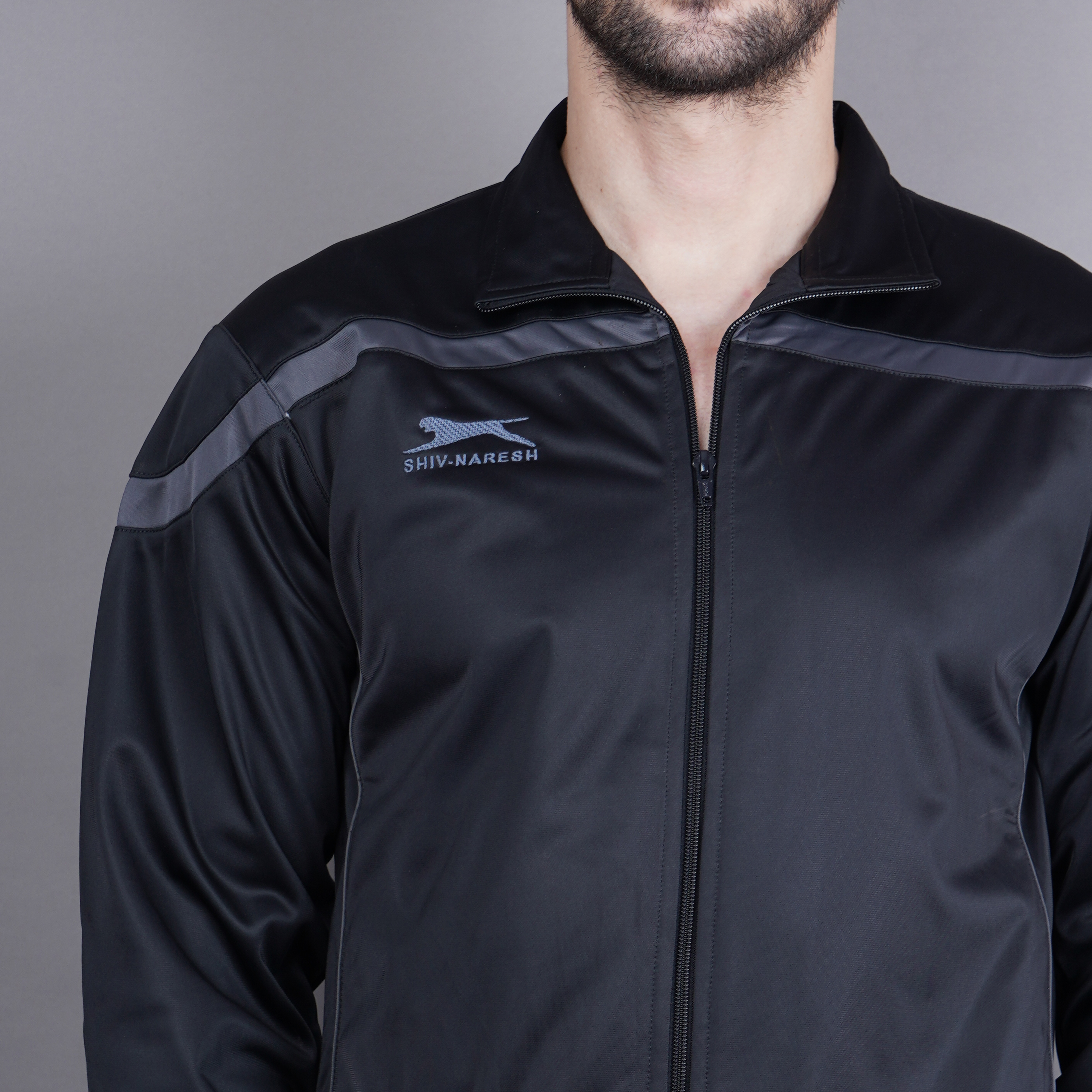 Men's Tracksuit  461B-TP-Black/D.Grey-XL