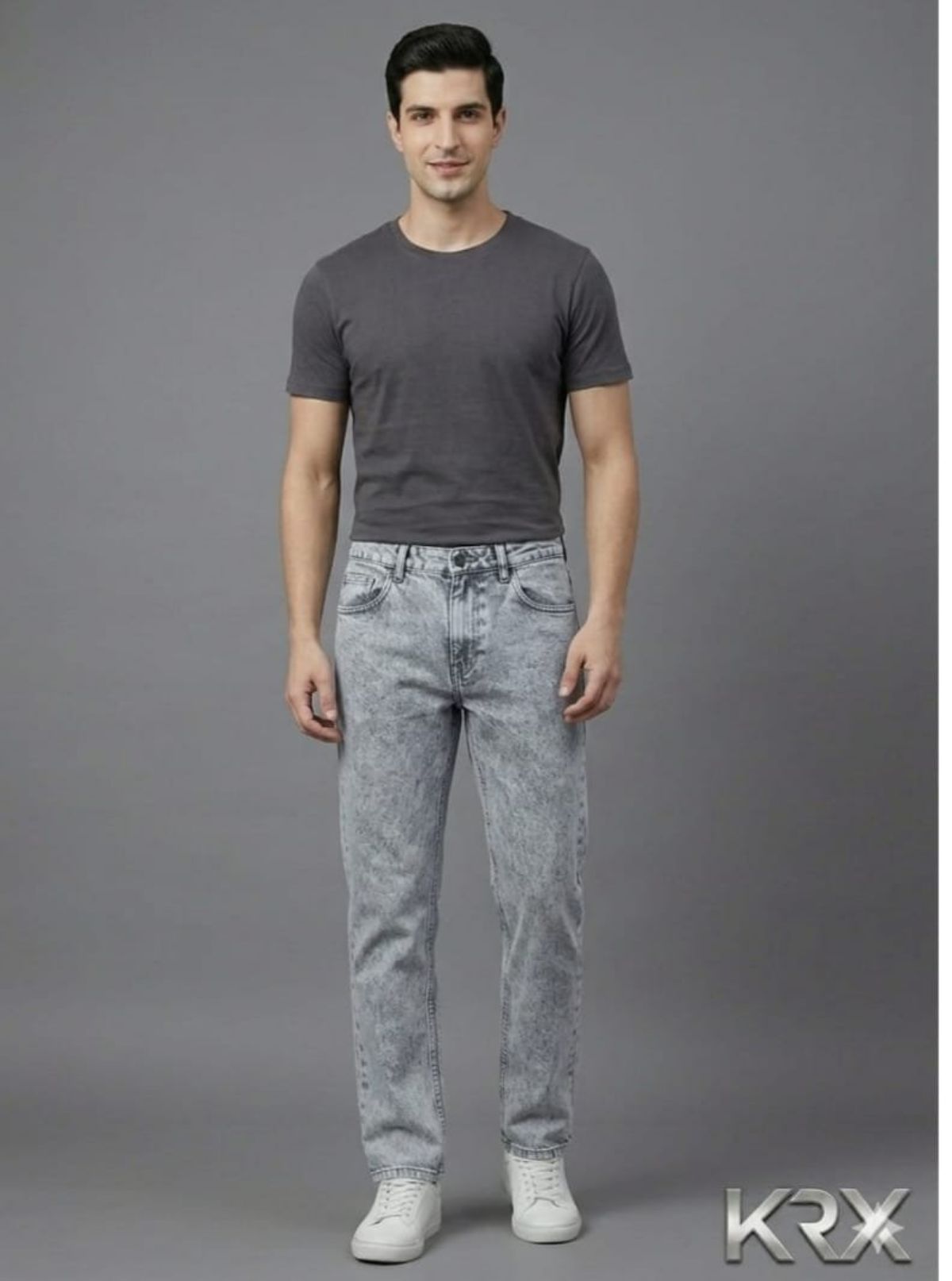 KRX Men's Momfit Jeans Cotton Ekru