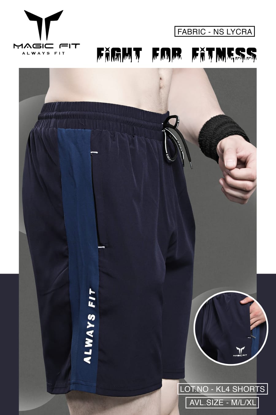 Mens NS Lcyra Shorts By Magic fit