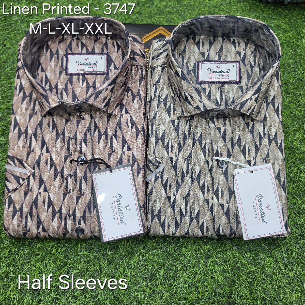 Variation Linen Printed Men's Shirts- 3747