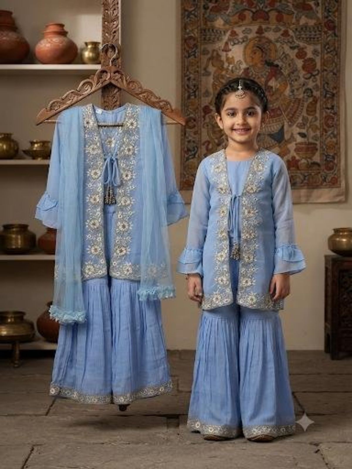 SG Fashion Girls Top Sharara set (22-32)
