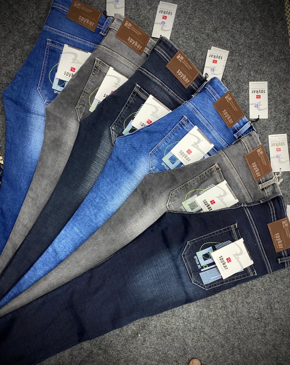 Updry Men's Cotton By Cotton Power Lycra Slub Jeans D-2
