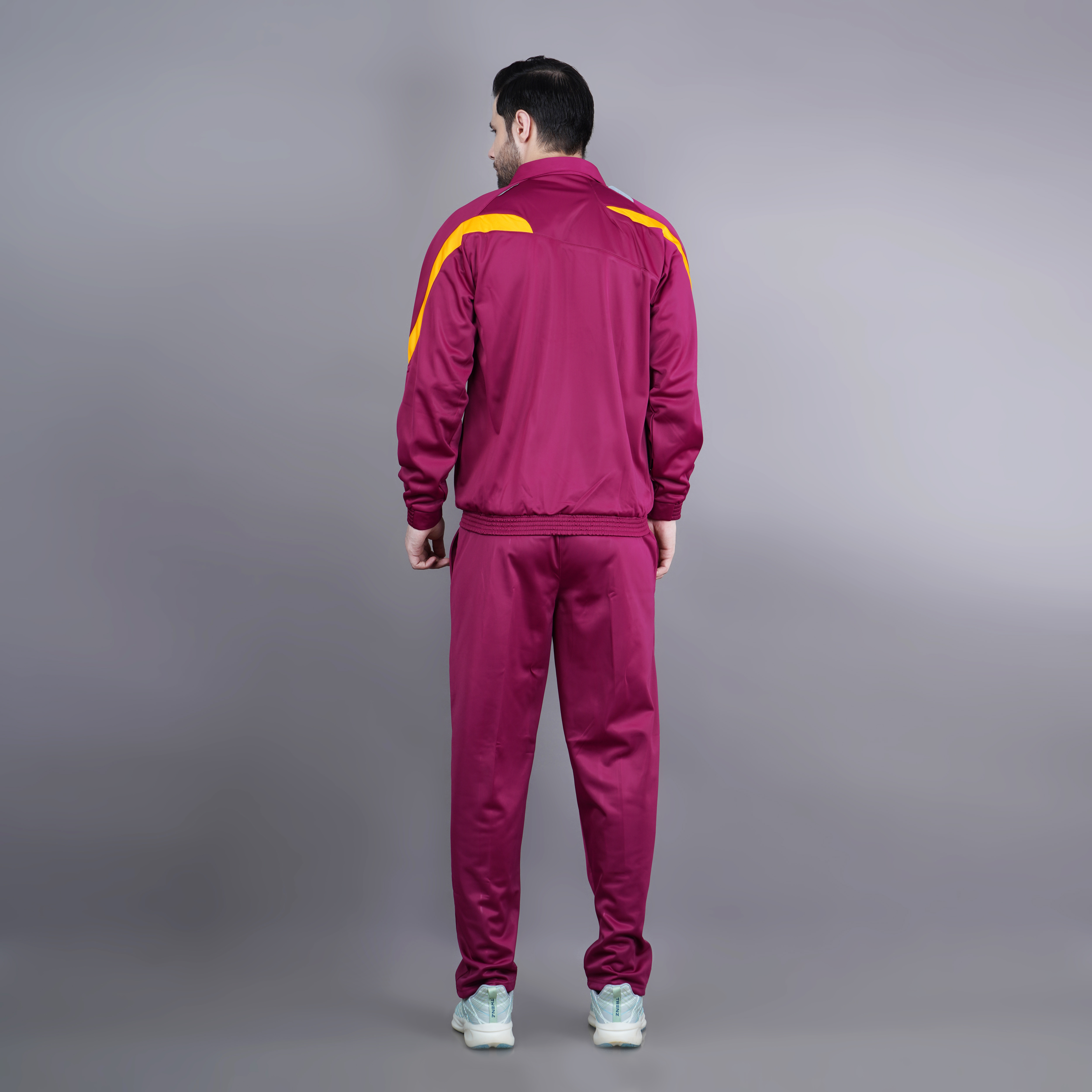 Men's Tracksuit  445A-TP-Rust/Yellow/White-XL