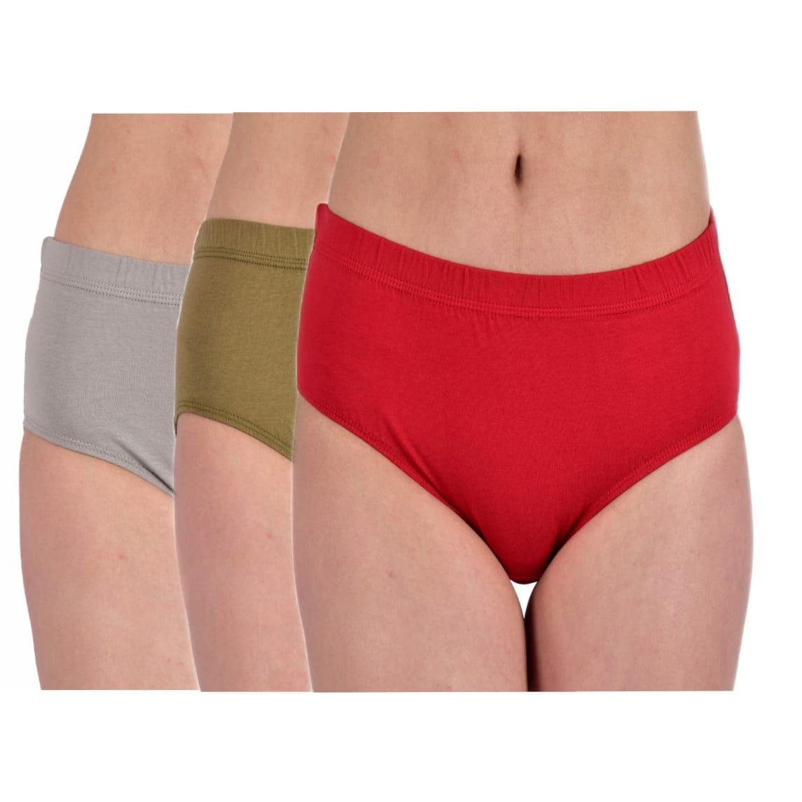 Teusy Woman Mid-Waits Cotton Panty Set