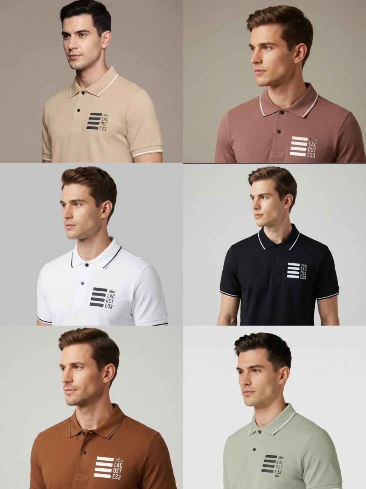 Polo Collared Neck T-shirts For Men's