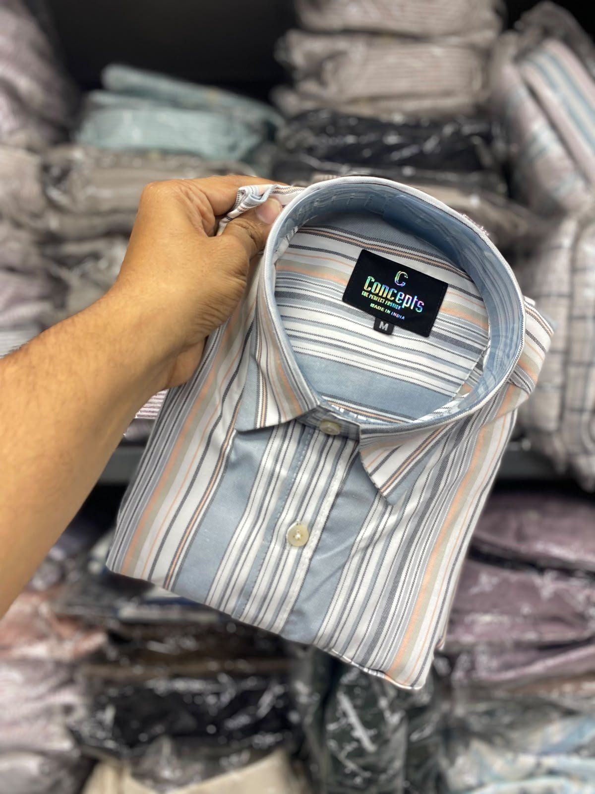 Concepts Men's Shirts Oxford Cotton Stripes