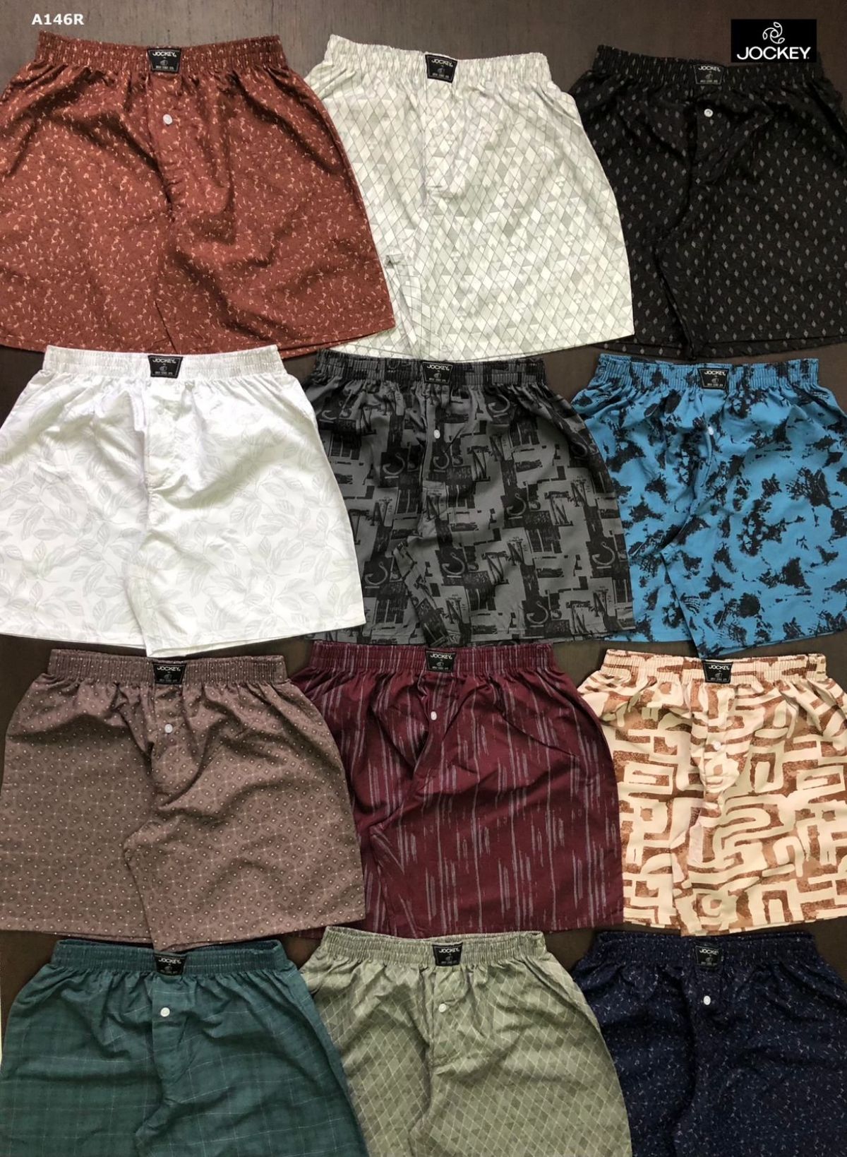 JOCKEY MENS WOVEN AOP BOXERS SHORTS
