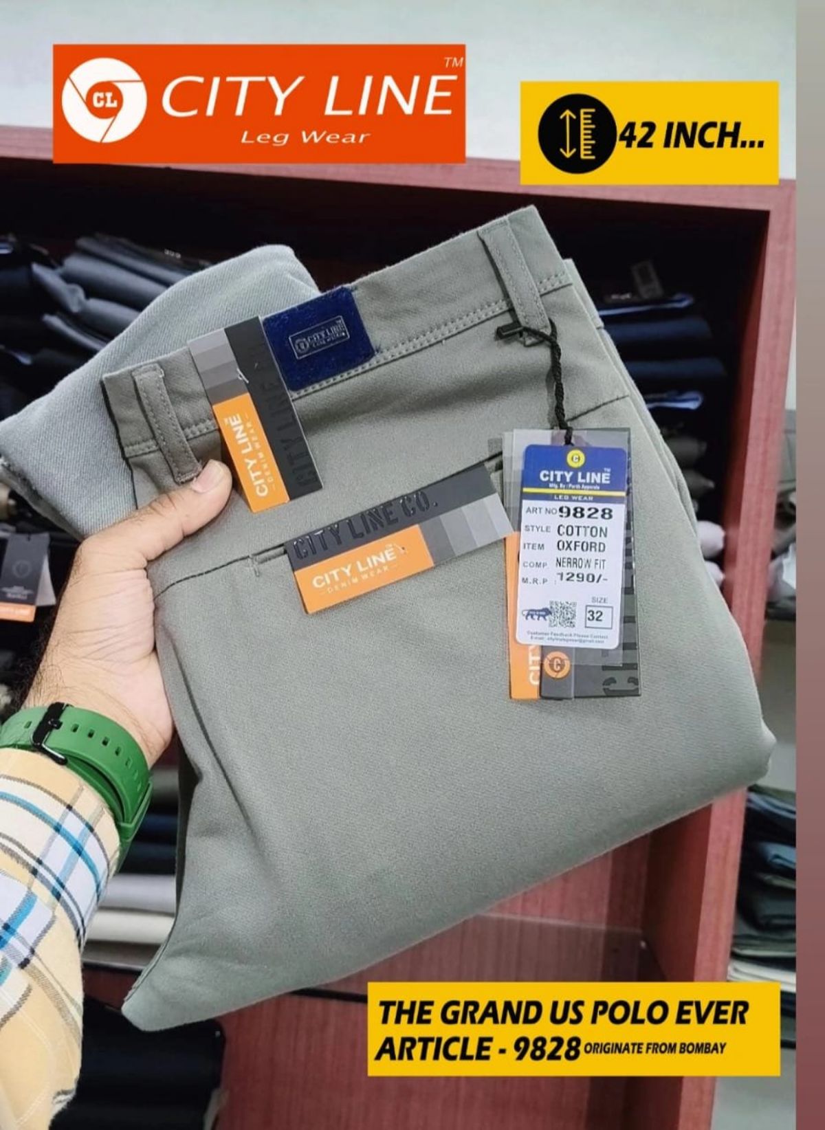 Men's Premium Formal Pants -9828