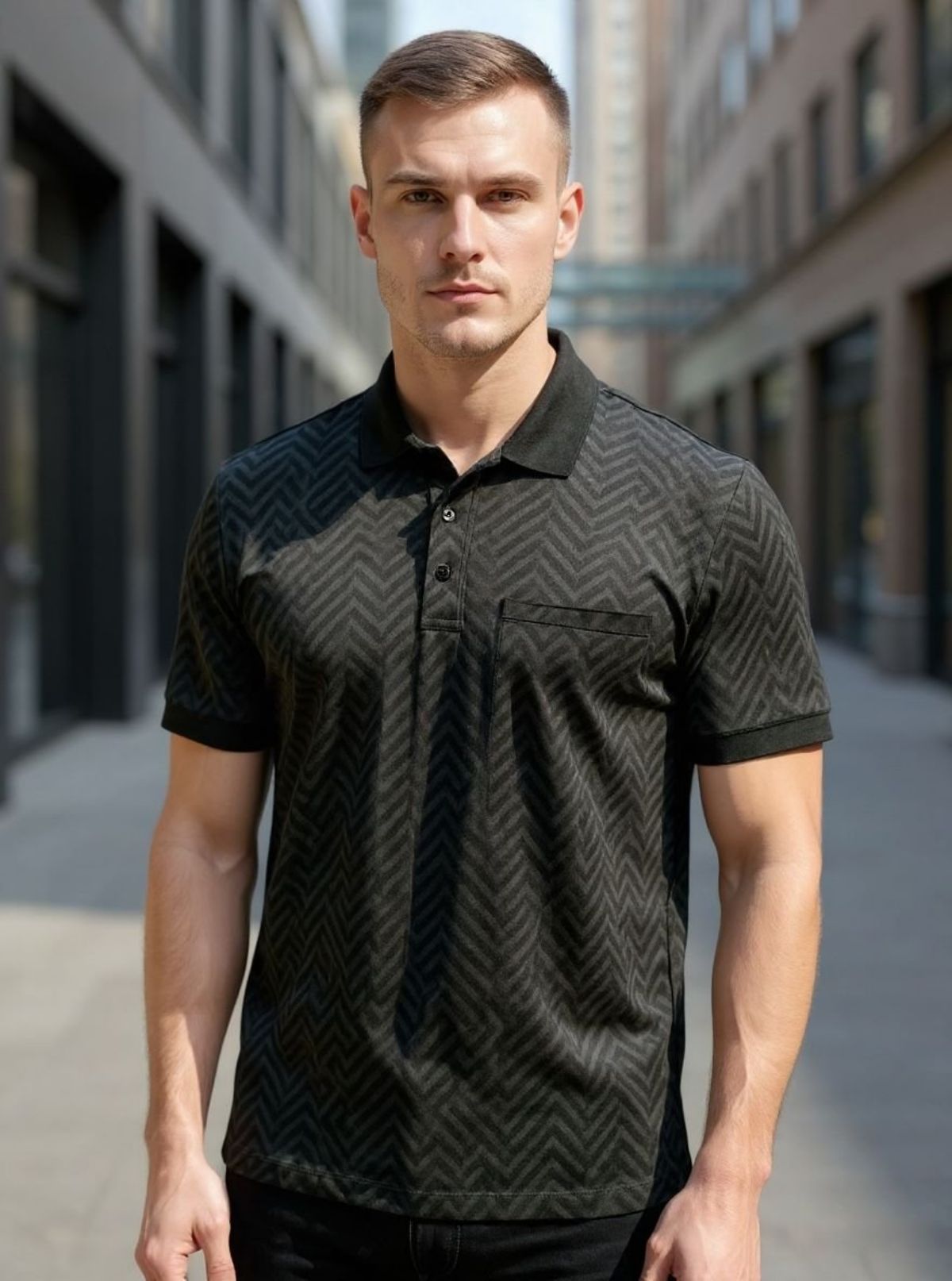 Men's Towel Knit Half Sleeves T-shirts (2XL-4XL)