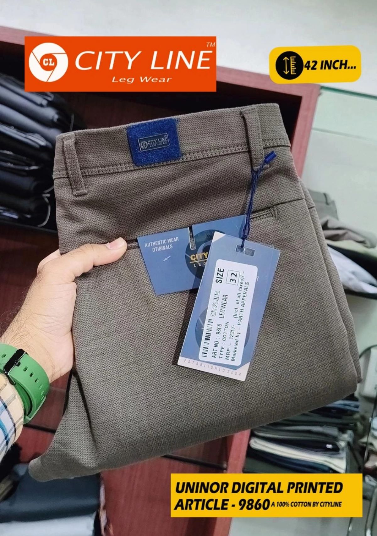 Men's Premium Formal Pants -9860