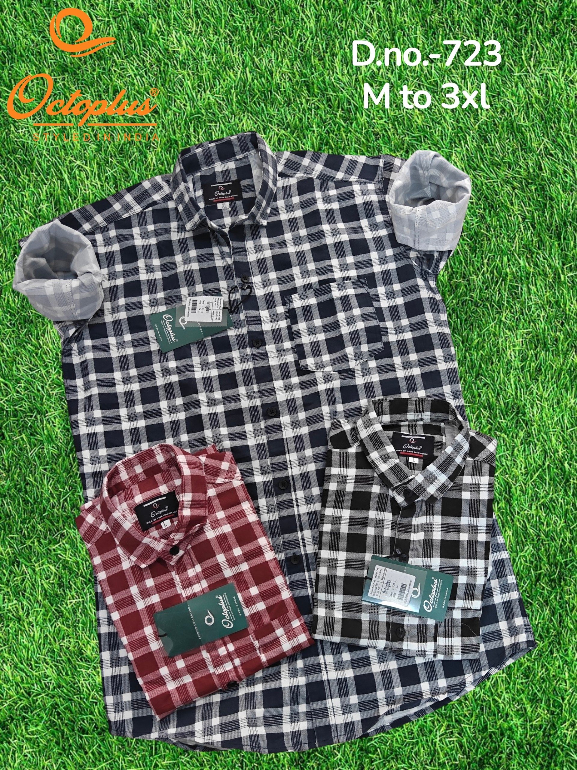 Octoplus Premium Chex Shirt For Men