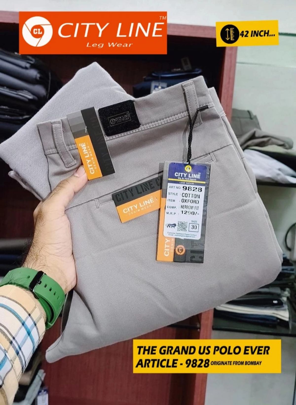 Men's Premium Formal Pants -9828