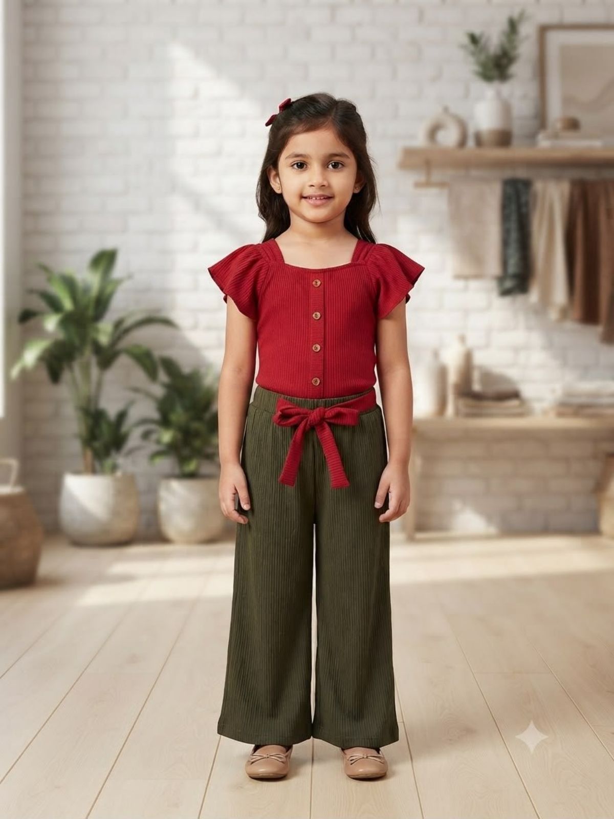 SG Fashion Kids girl top bottom Set
