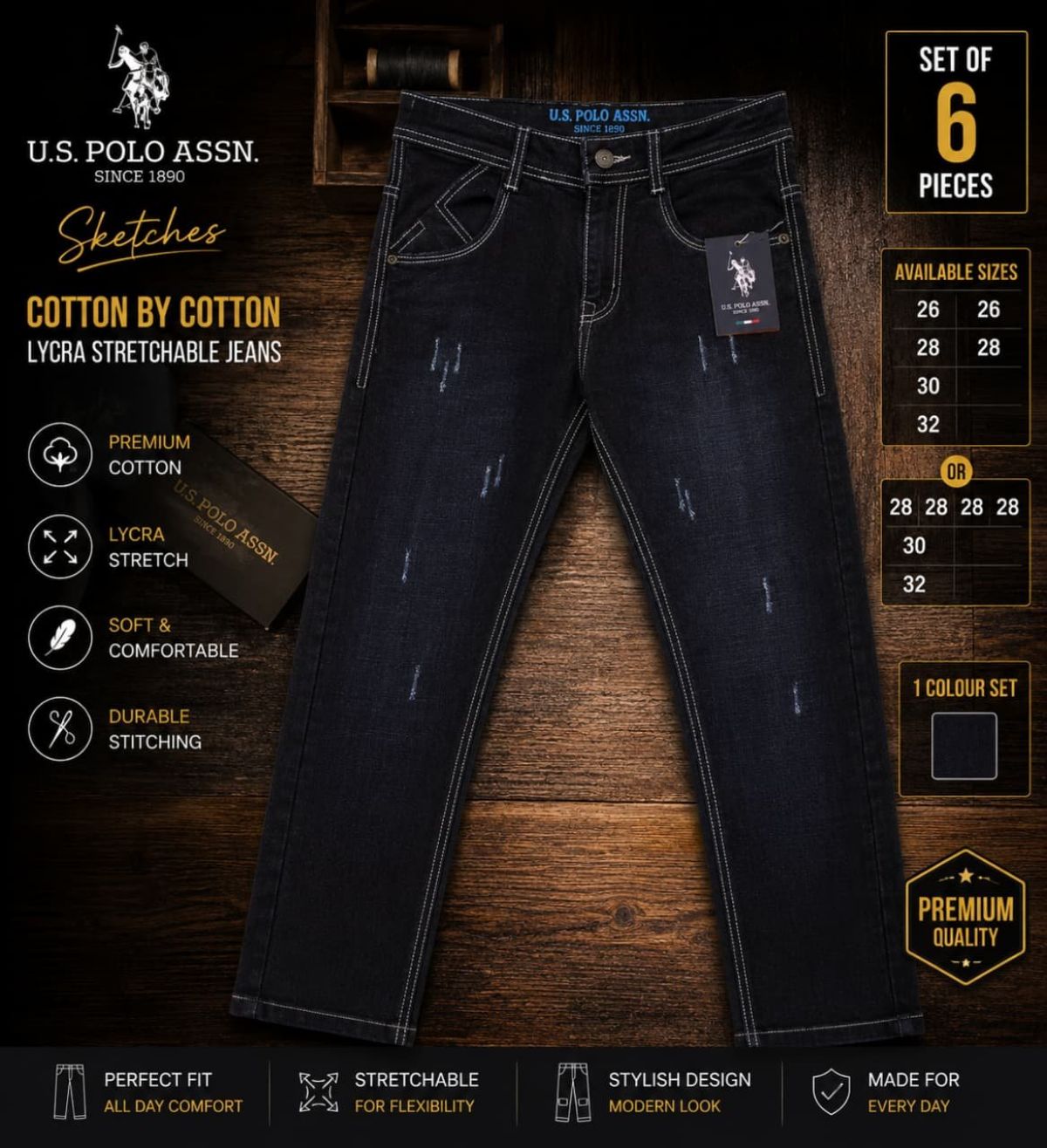 Updry Men's Denim Jeans