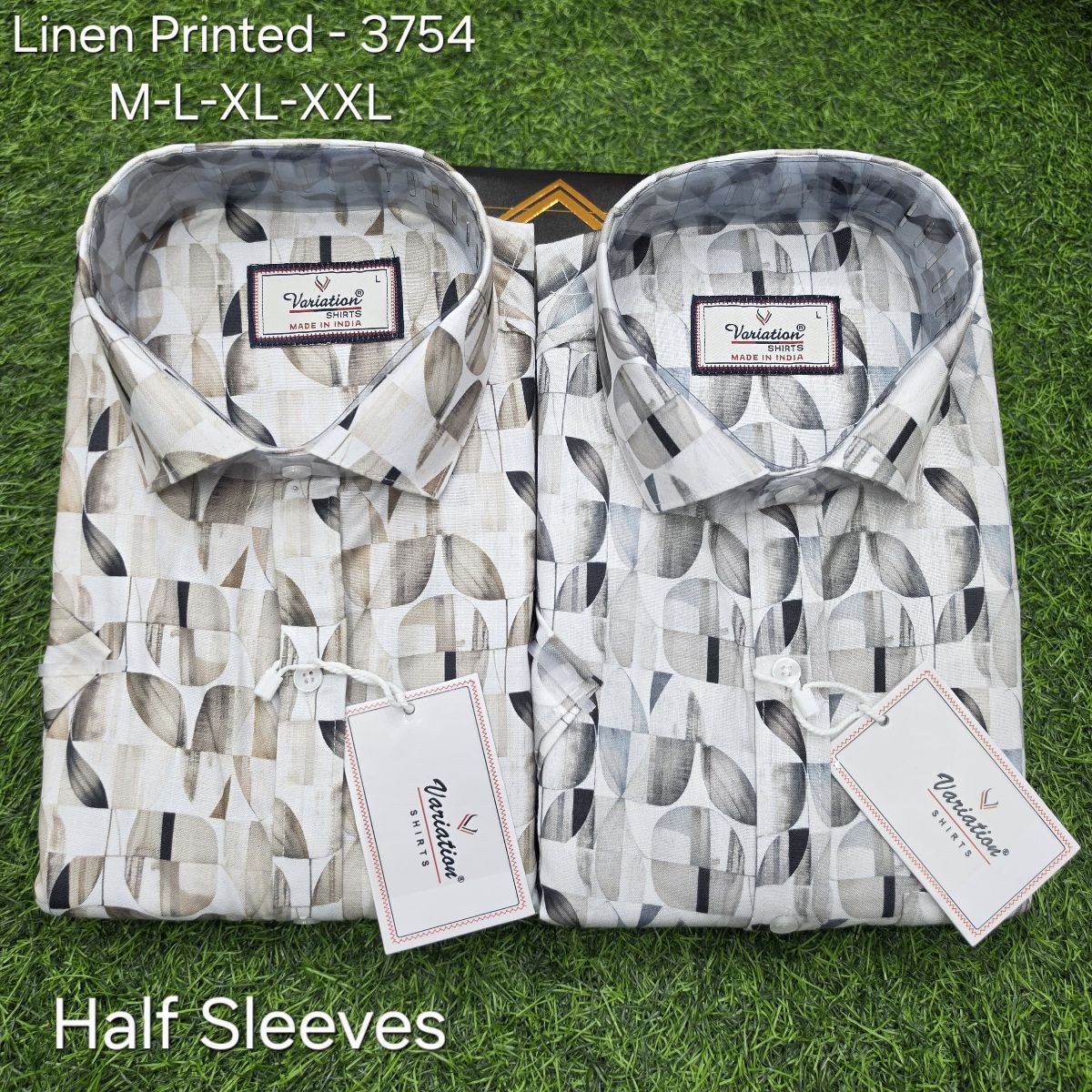 Variation Linen Printed Men's Shirts- 3754