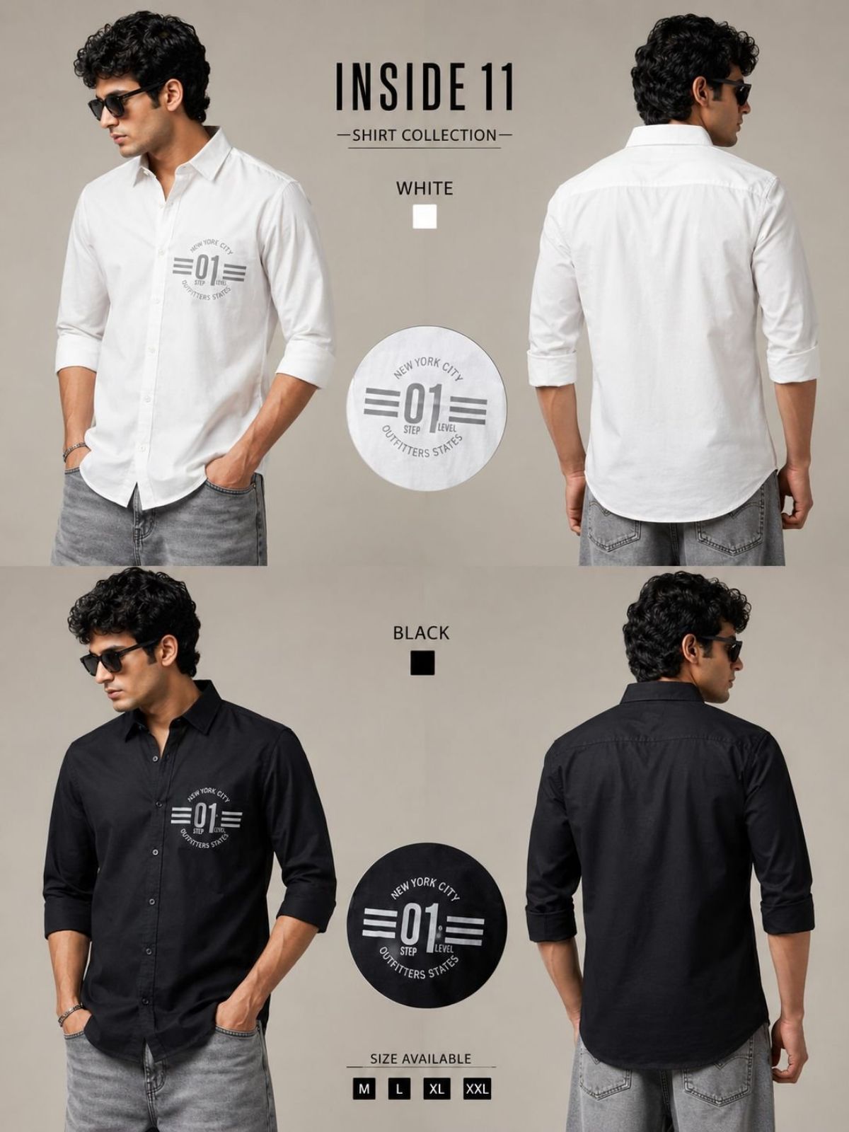 Men's Shirts from m to xxl size