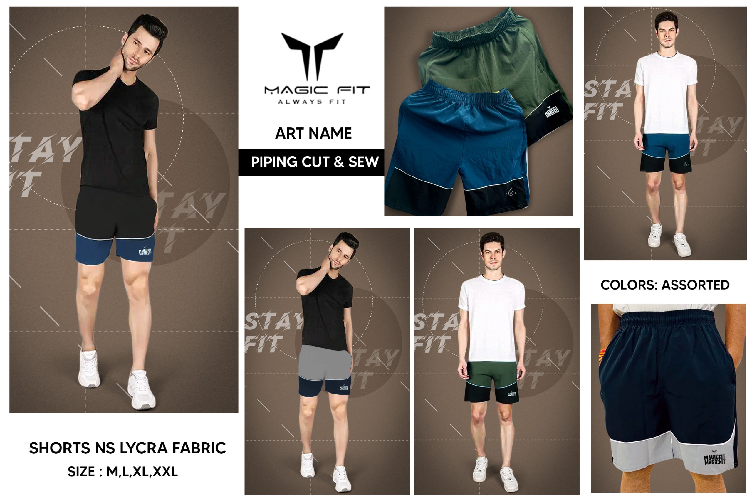 Mens NS Lcyra Shorts By Magic fit