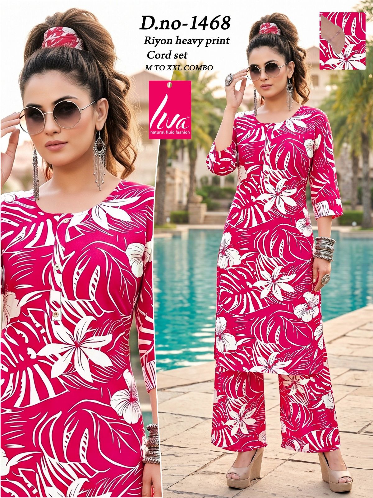 Women's Designer Kurti and bottom set- 1468