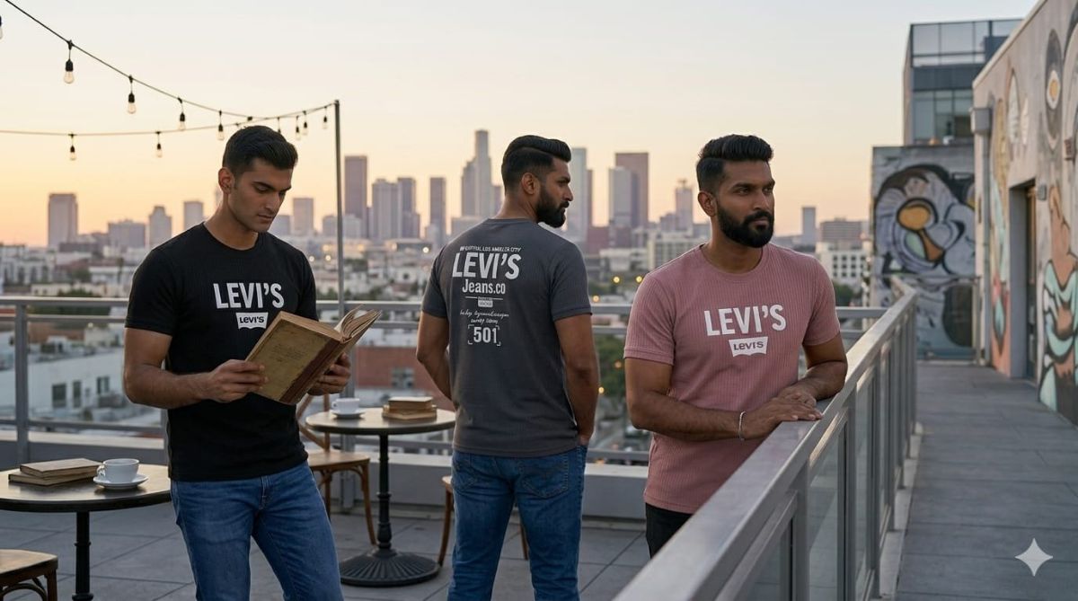Men's LVS Frill Knit T-shirts