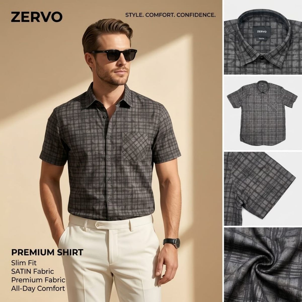 Zervo Men's Cotton Printed Shirts