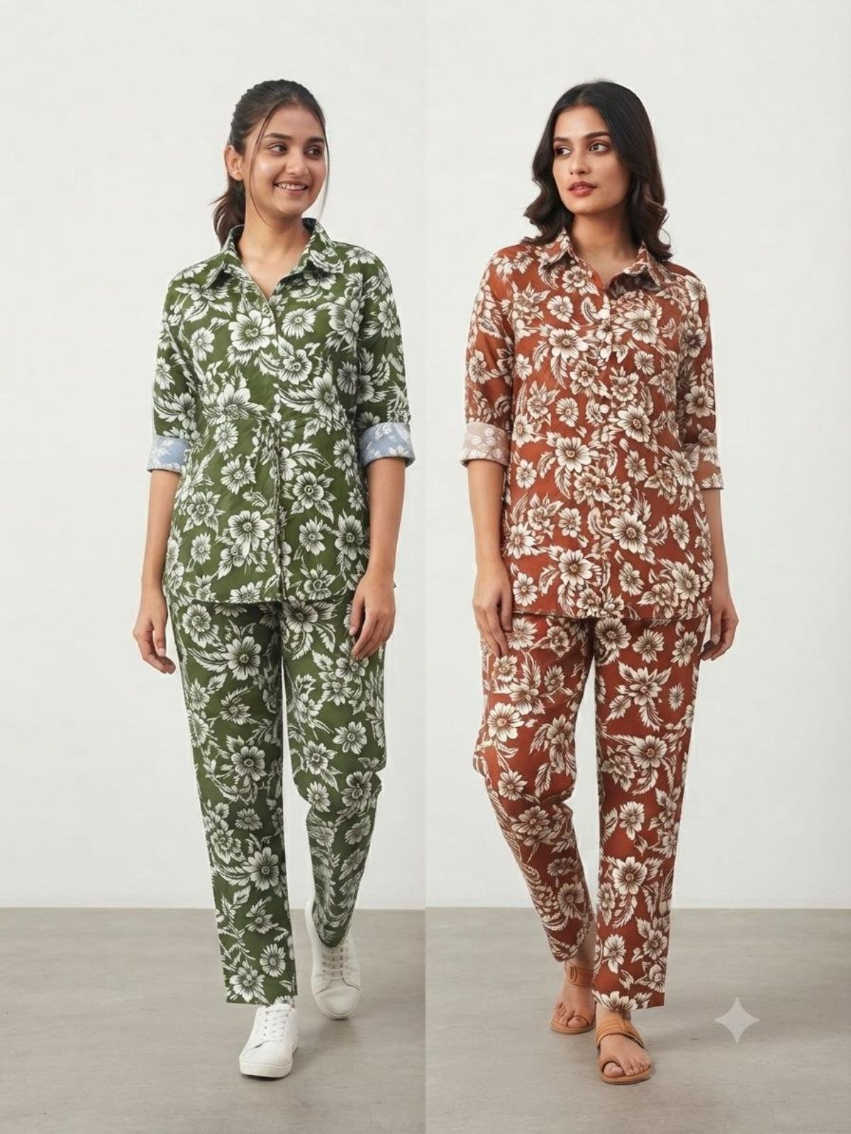 SG Fashion Women Cotton Top Bottom Set