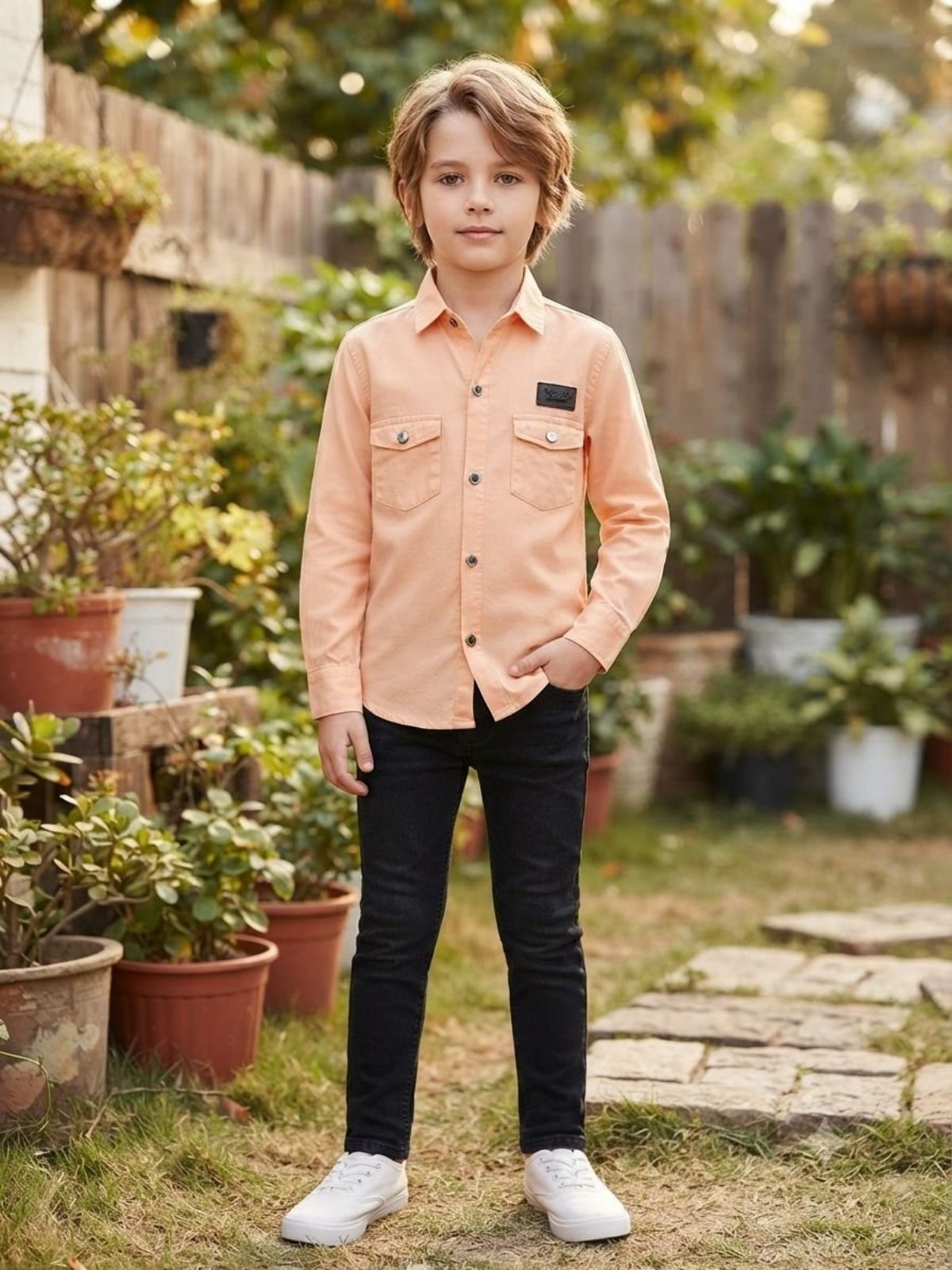 SG Fashion Kids Boys Shirts Set