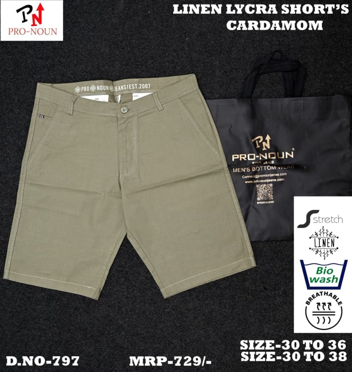 Pro-Noun Men's Shorts - 797 (30-38)