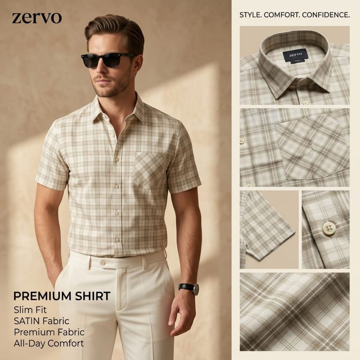 Zervo Men's Cotton Printed Shirts