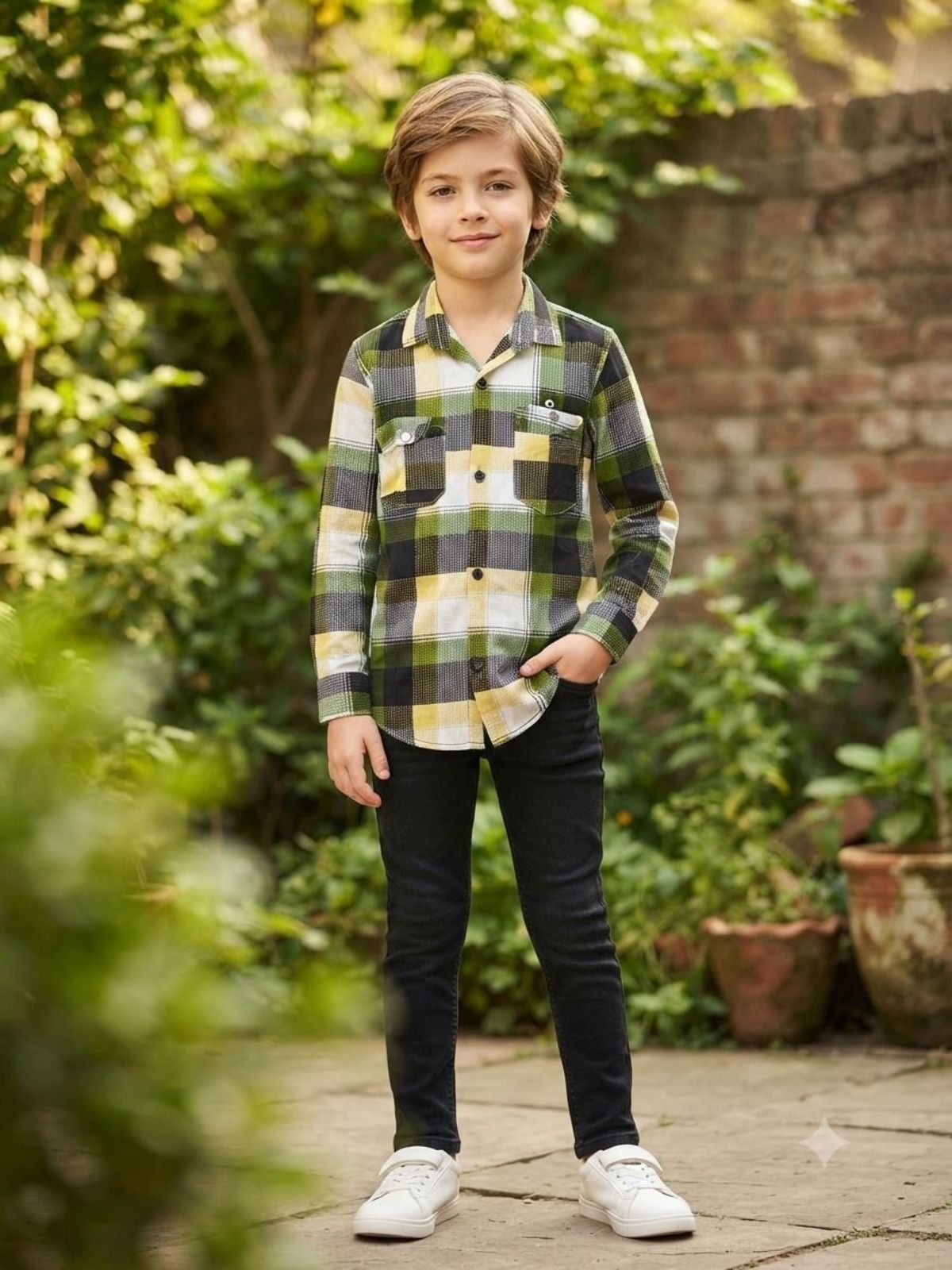 SG Fashion Kids Boys Shirts Set