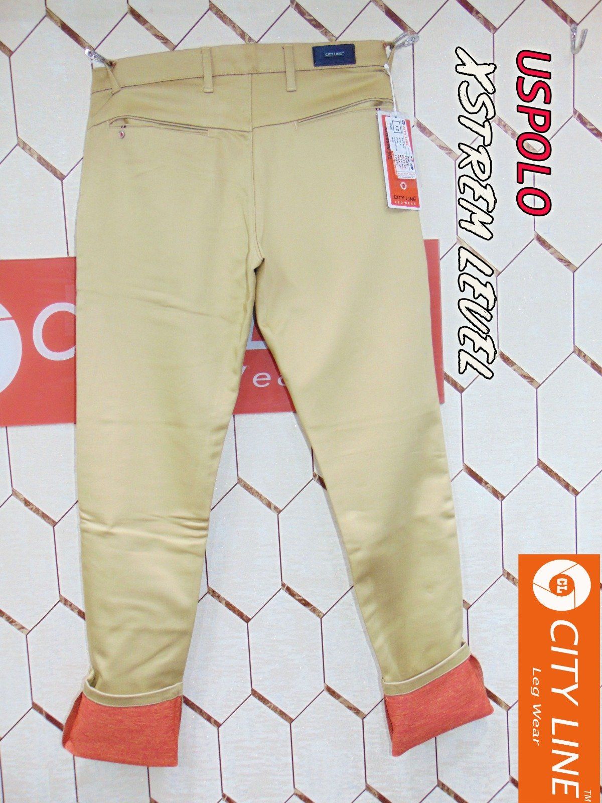 Men's cotton Knitted Premium Gold Beige Pant- 9080