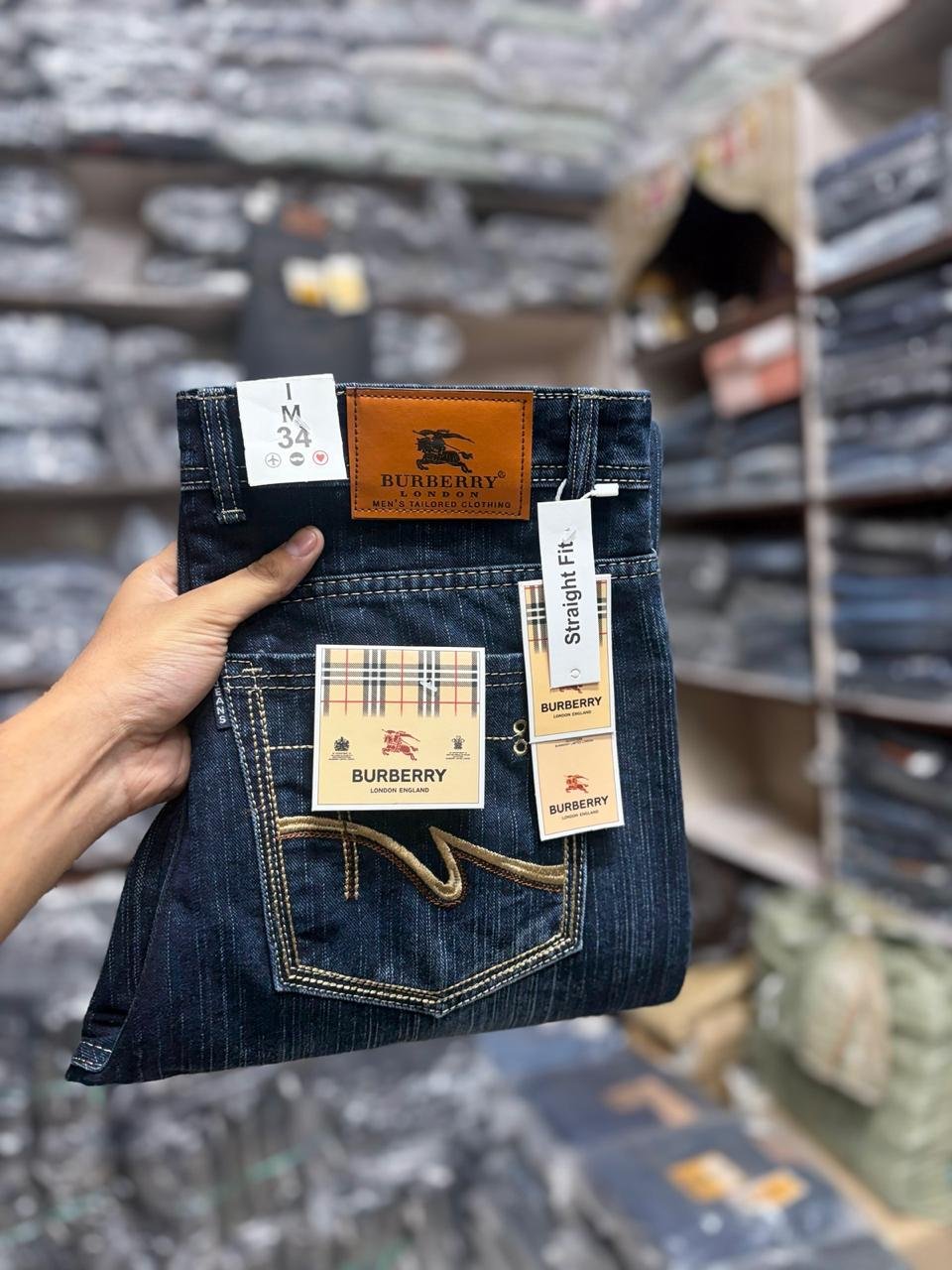 Men's OD slub Jeans Straight fit
