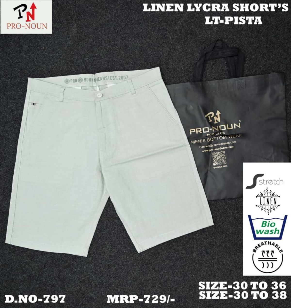 Pro-Noun Men's Shorts - 797 (30-38)