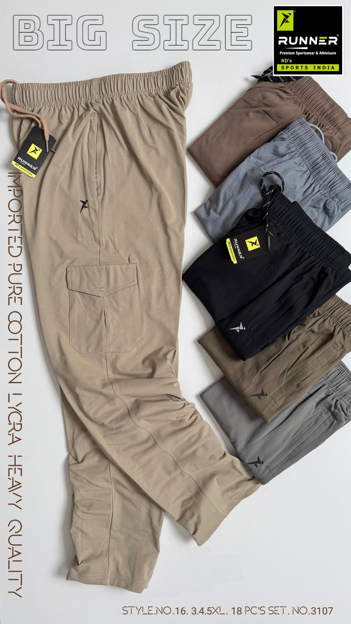 RUNNER Men's Trackpants D No- 16