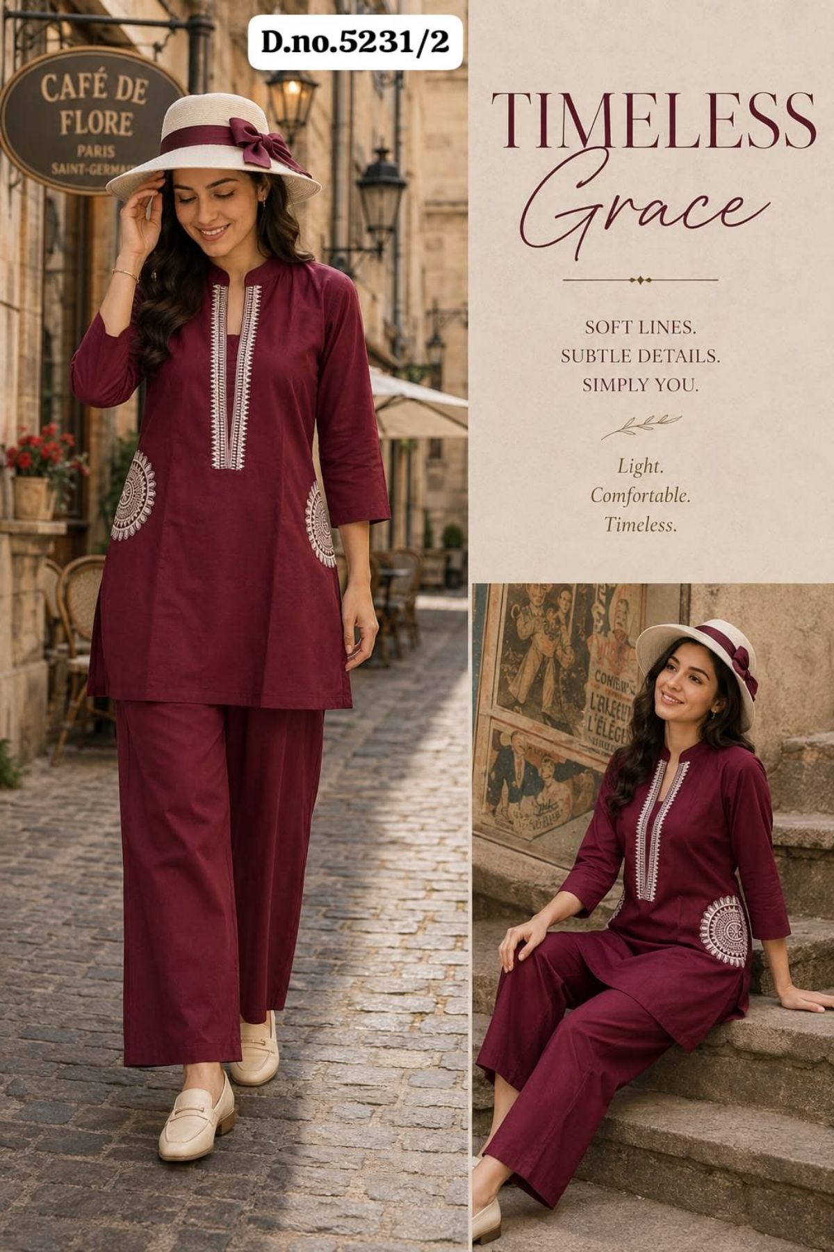 Women's Ethnic Wear Co-Ords Set-5231/2