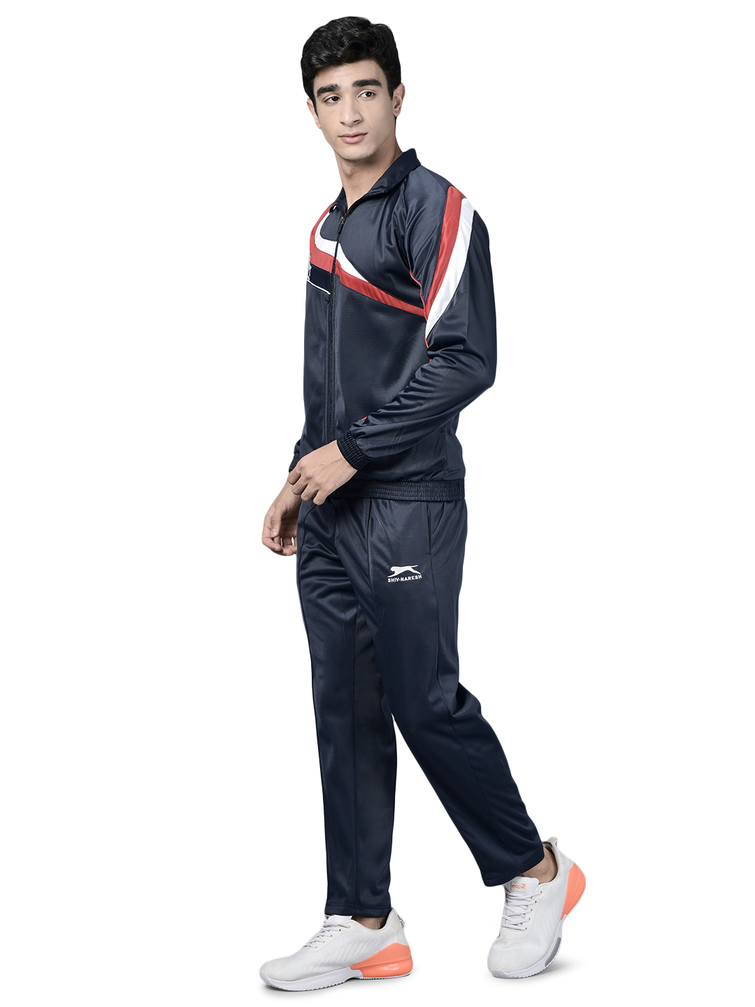 Men's Tracksuit  450A-TP-Navy/Red/White-L