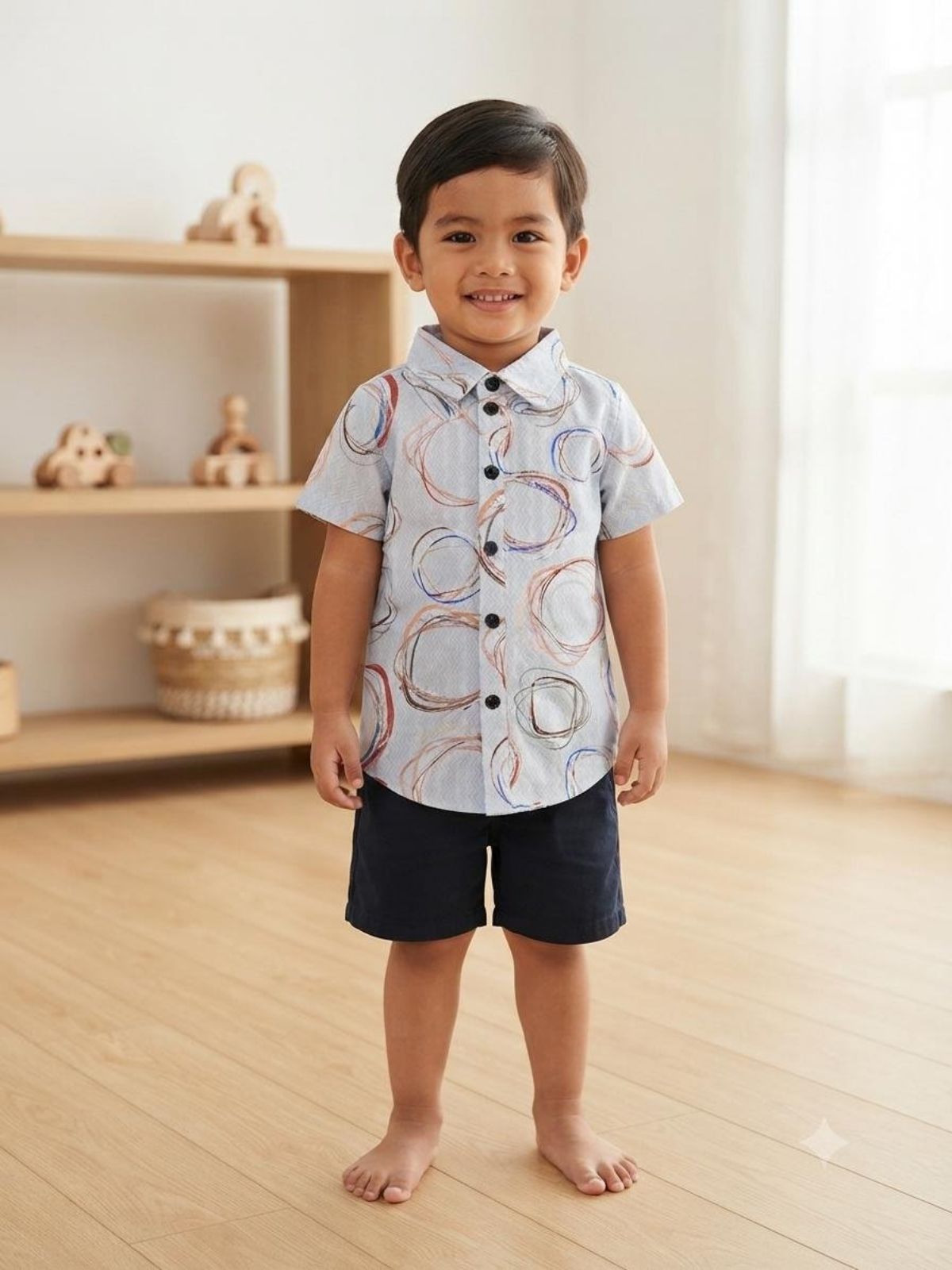 SG Fashion Kids Boys Shirts Set