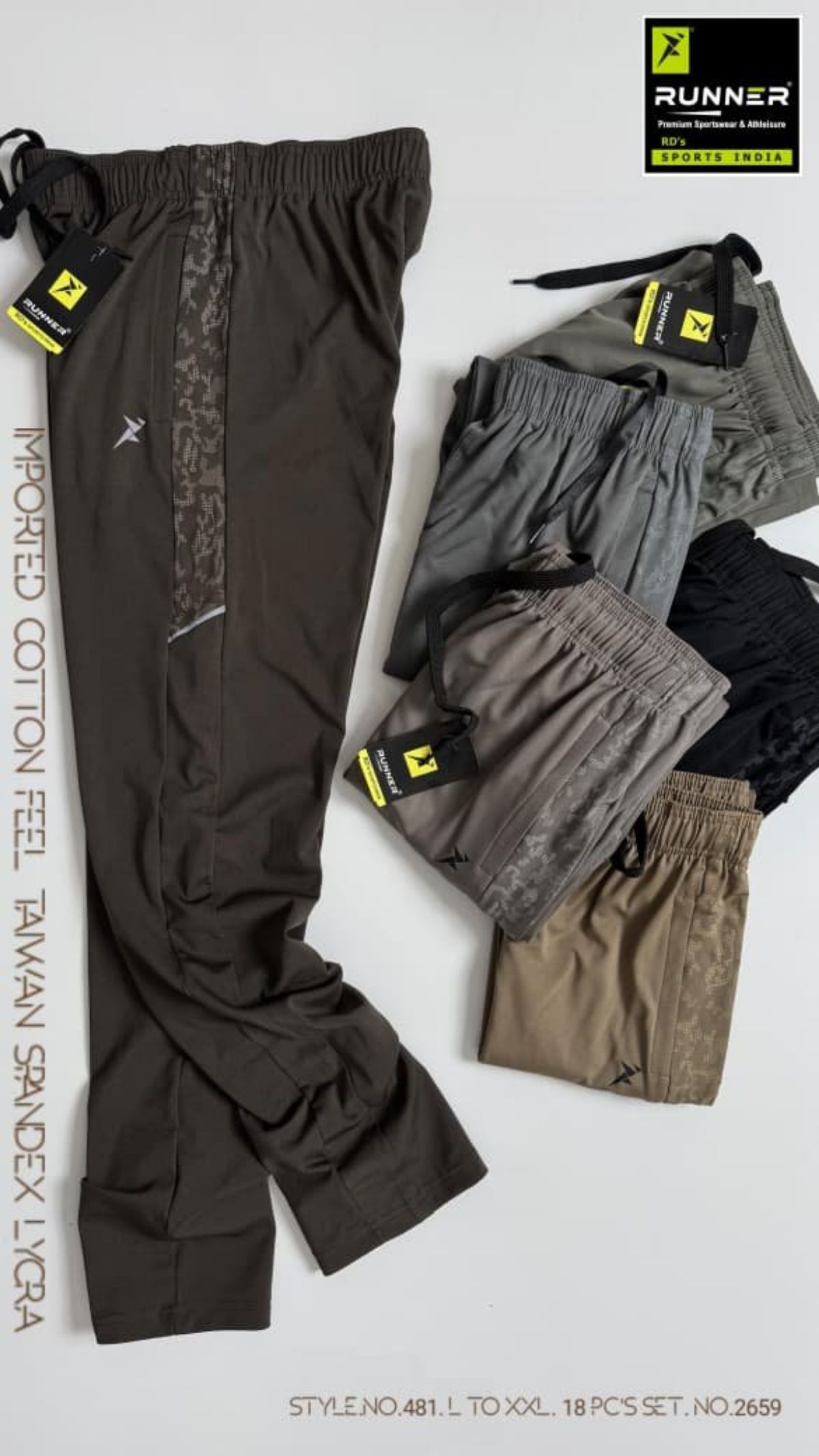 RUNNER Men's Trackpants D No- 481